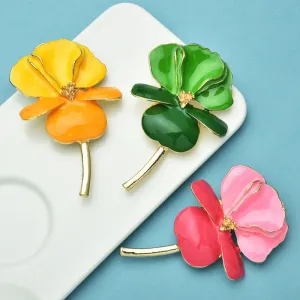 Wuli&baby Big Beautiful Flowers Brooches