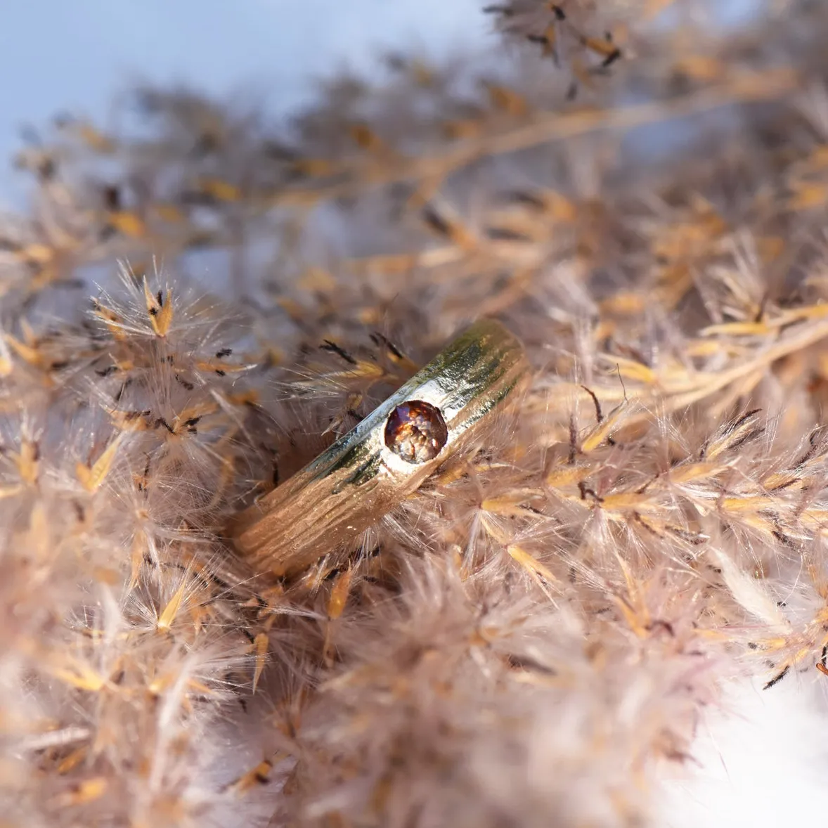 Yellow Gold & Orange Diamond Ring