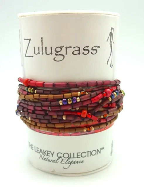 Zulugrass by the Leakey Collection Fair Trade Stacked Grass Bracelet Sets