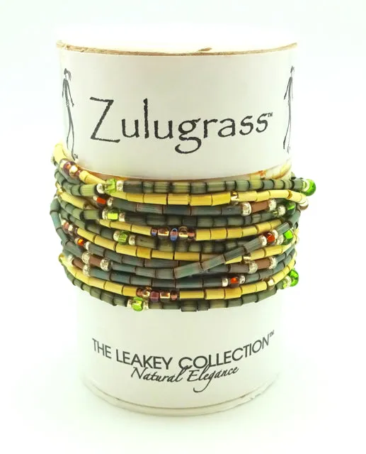 Zulugrass by the Leakey Collection Fair Trade Stacked Grass Bracelet Sets