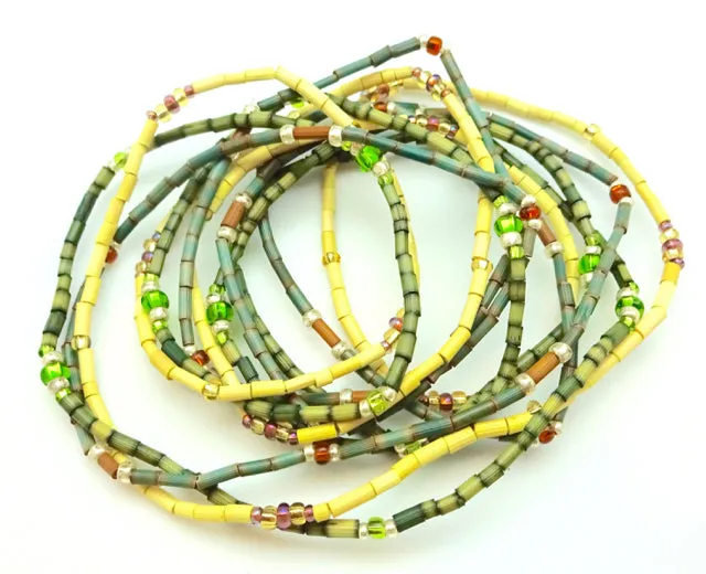 Zulugrass by the Leakey Collection Fair Trade Stacked Grass Bracelet Sets