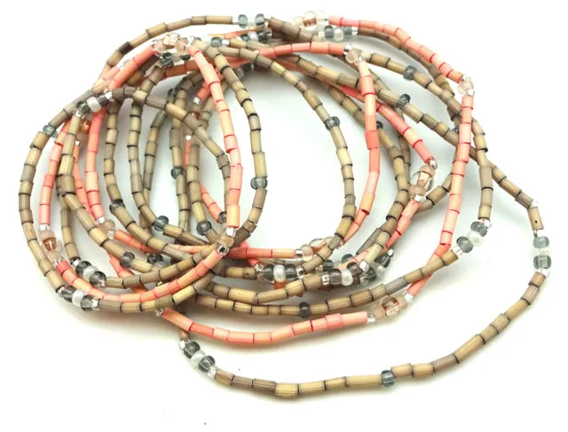 Zulugrass by the Leakey Collection Fair Trade Stacked Grass Bracelet Sets